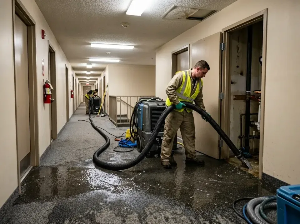 multi-unit-apartment-hallway-f-005 — frequently asked questions, Emergency Burst Pipe Water Extraction & Removal in Holtsvil…